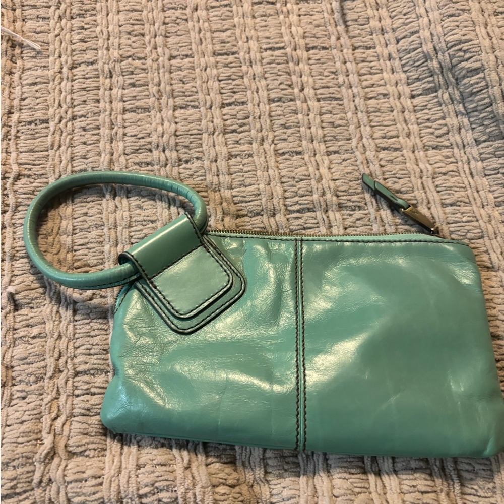 HOBO Seafoam Leather Wristlet